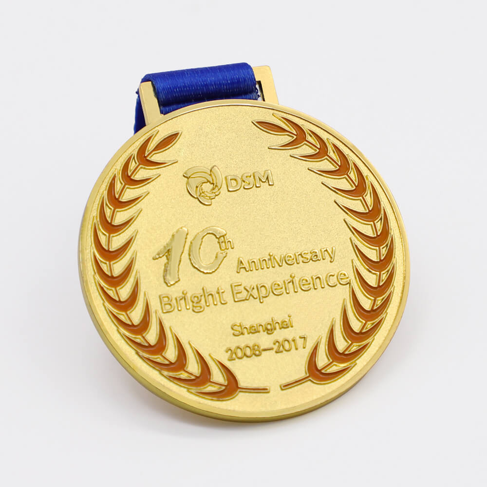 Custom Design Gold Plating Medal Metal Award Marathon Running Sport Medals