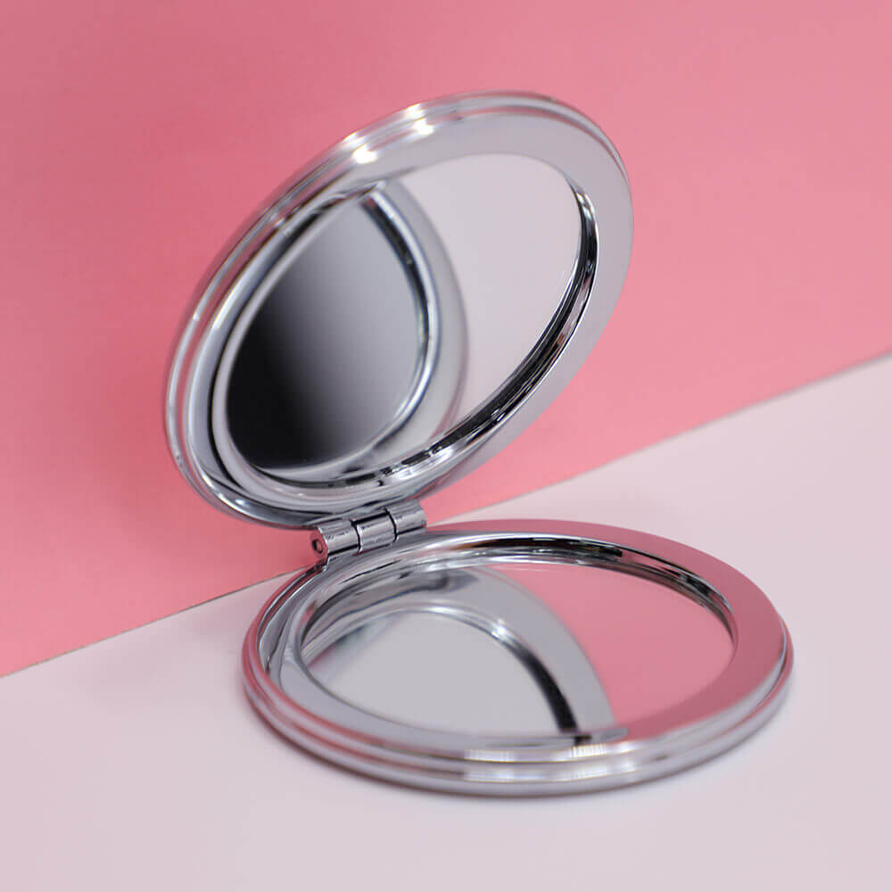 Custom Promotional Gift Hand Mirror Hand Mini Compact Mirror for Makeup Portable