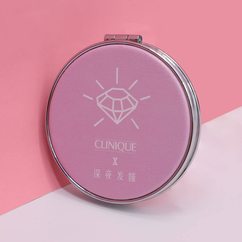 Custom Promotional Gift Hand Mirror Hand Mini Compact Mirror for Makeup Portable