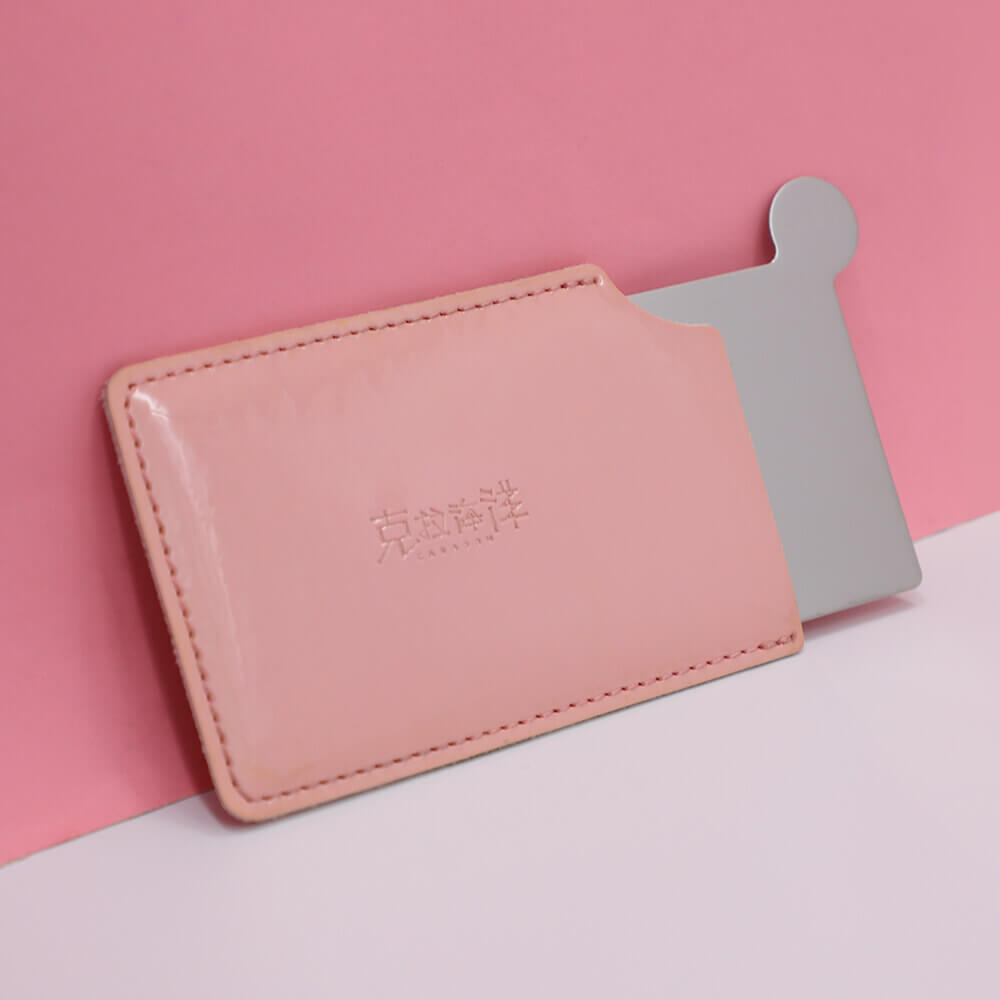 Custom Promotional Girlie Pink Logo Printing Metal Card Small Portable Mini Make