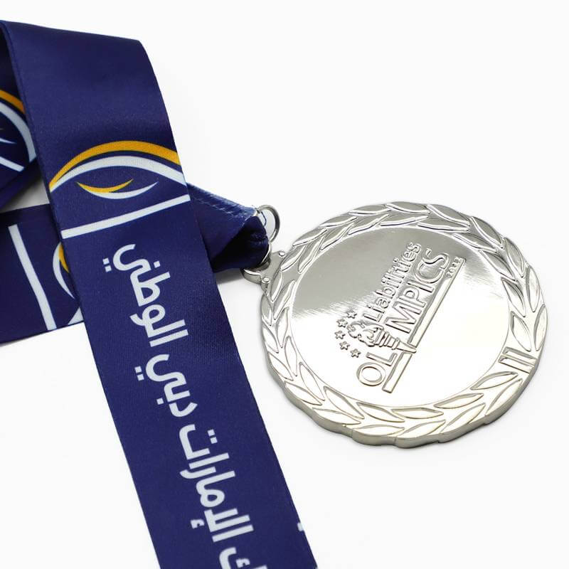 Zinc Alloy 3D Gold Metal Award Marathon Running Sport Medal Ribbon