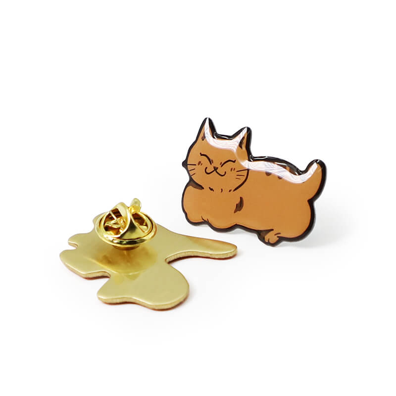 Custom Metal Cute Animals Pin Badges Printing With Coat Epoxy Cartoon tin Badges