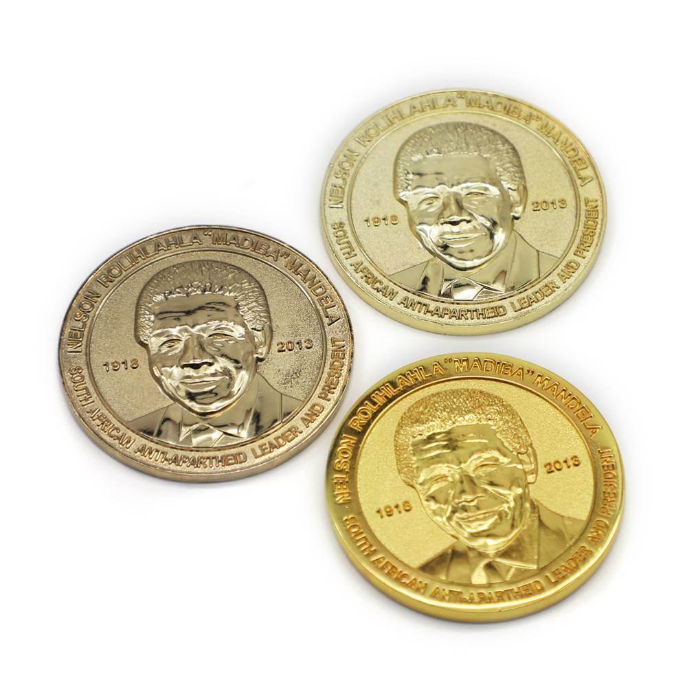 Custom Design Metal Souvenir 3D Coin Engrave Gold Plating Round Collection Coins