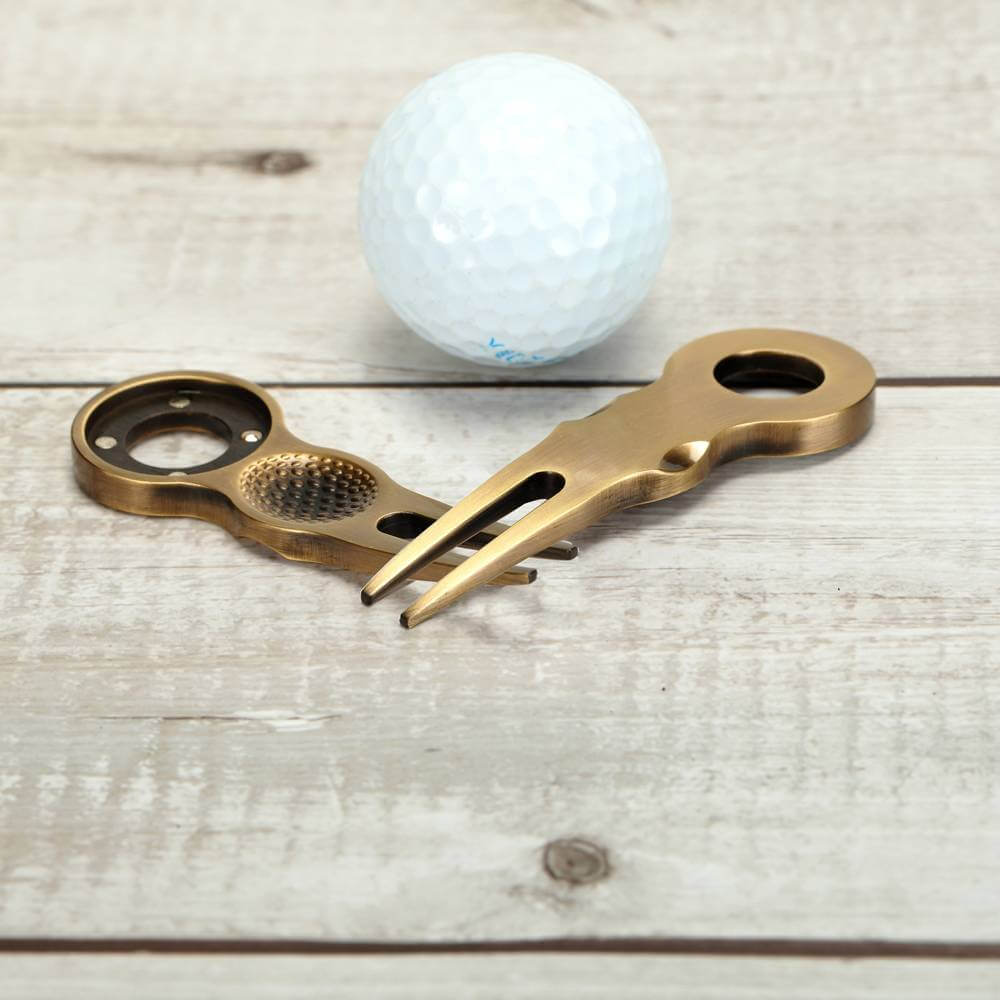 Custom Factory Golf Ball Marker Bronze Metal Blank Golf Divot Tool 
