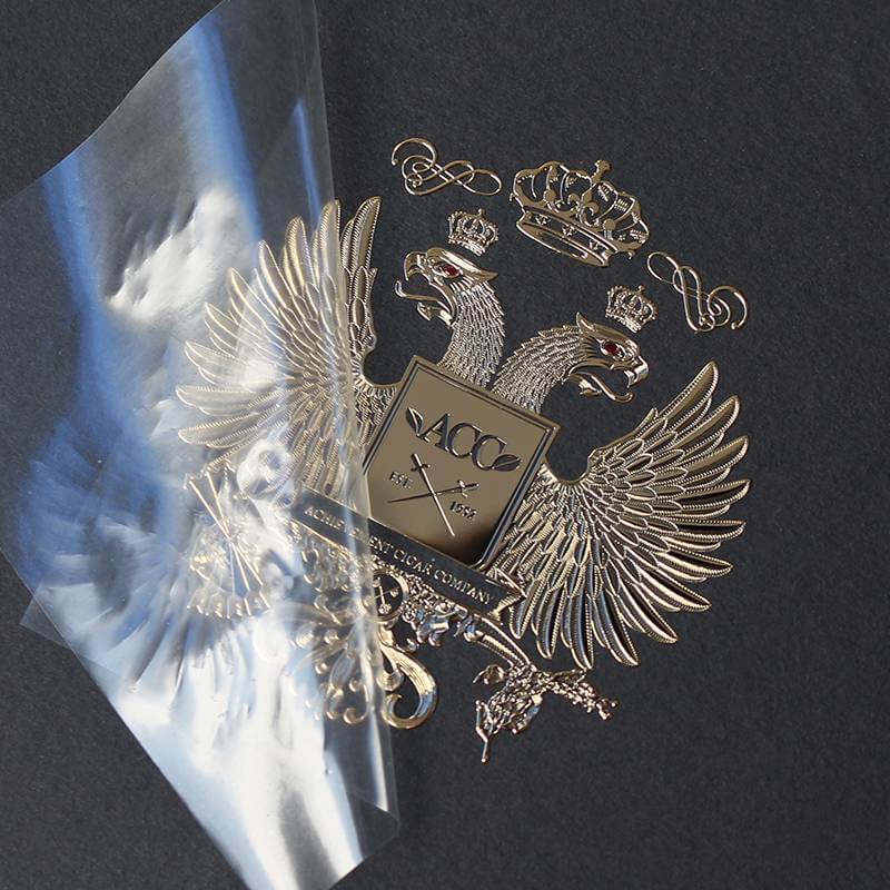 Manufacturer Customized 3D Gold Plating Metal Logo Nickel Sticker Sactory