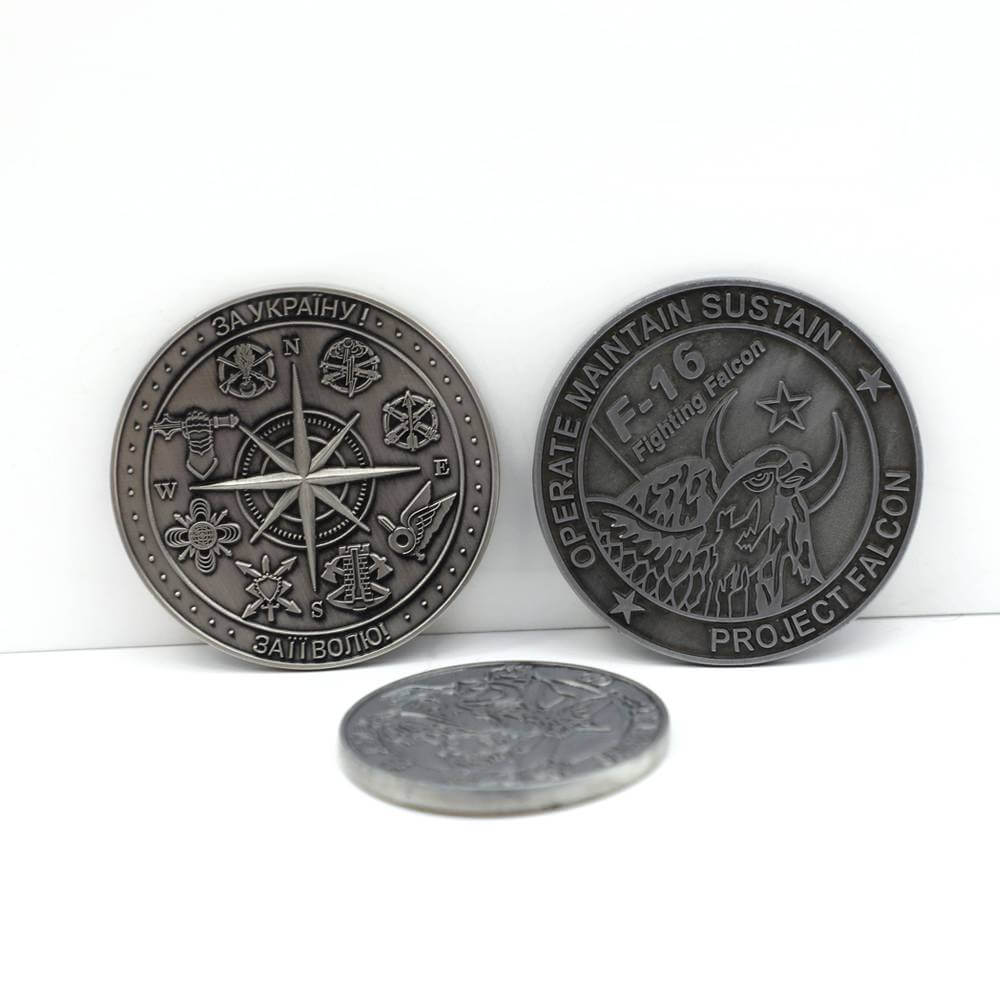 10 Years Coin Supplier Custom Metal Antique Coins Challenge Old Coin for Collect