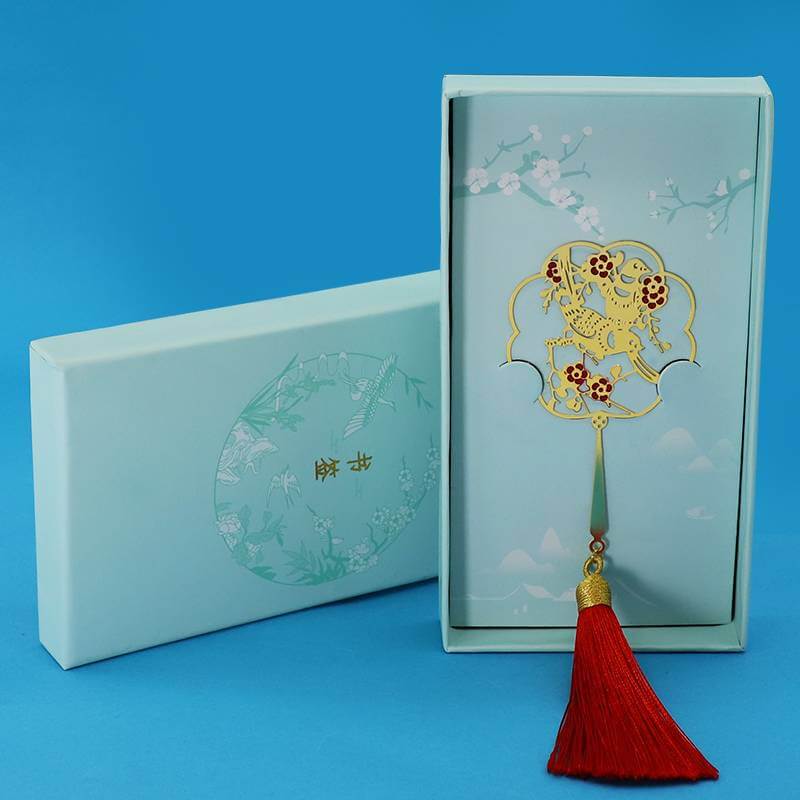 Custom cut out bookmark for books metal chinese enamel bookmark souvenir gift