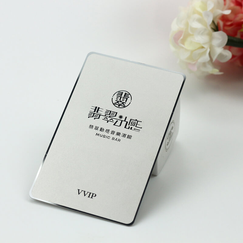 Whlosale Mirror Finish Metal Business Card Custom Glossy Metal Vip Cards