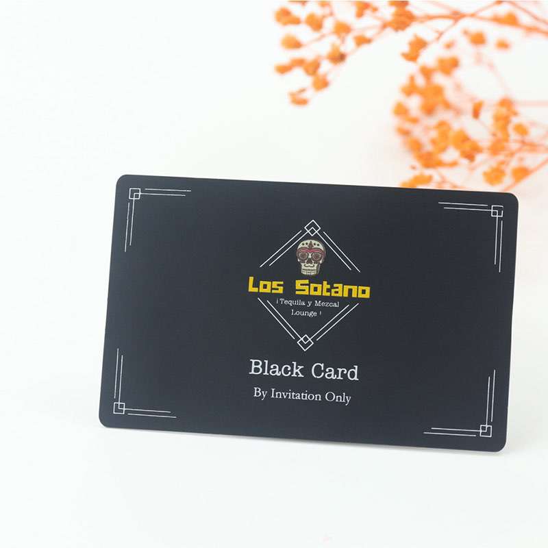 Custom Mette Black Printing Card Hot Sale Mette Balck Business Card