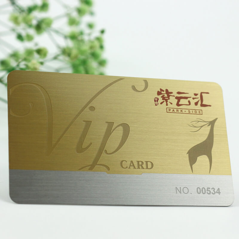 Free design brushed metal business card etching metal cards maker