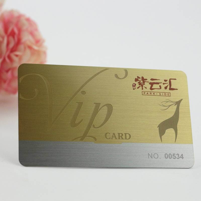 Free Design Brushed Metal Business Card Etching Metal Cards Maker
