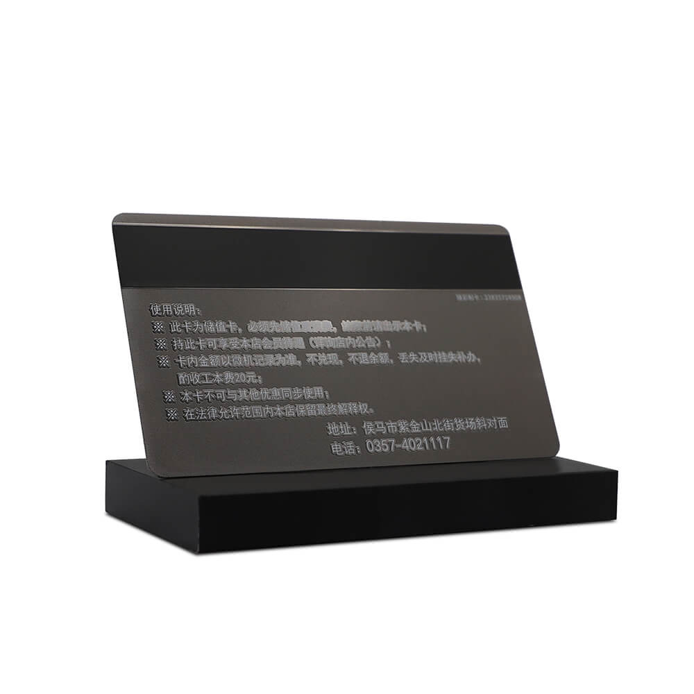 China Factory Competitive Price Custom Metal Magnetic Stripe Cards
