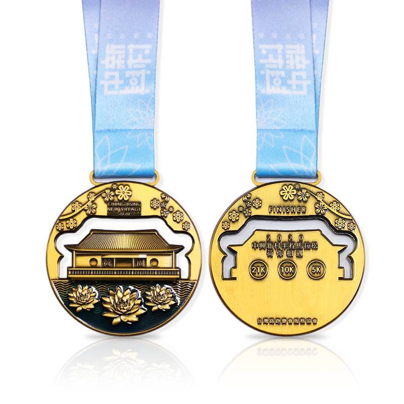 Manufacturer custom high quality metal 3D marathon sport medal 