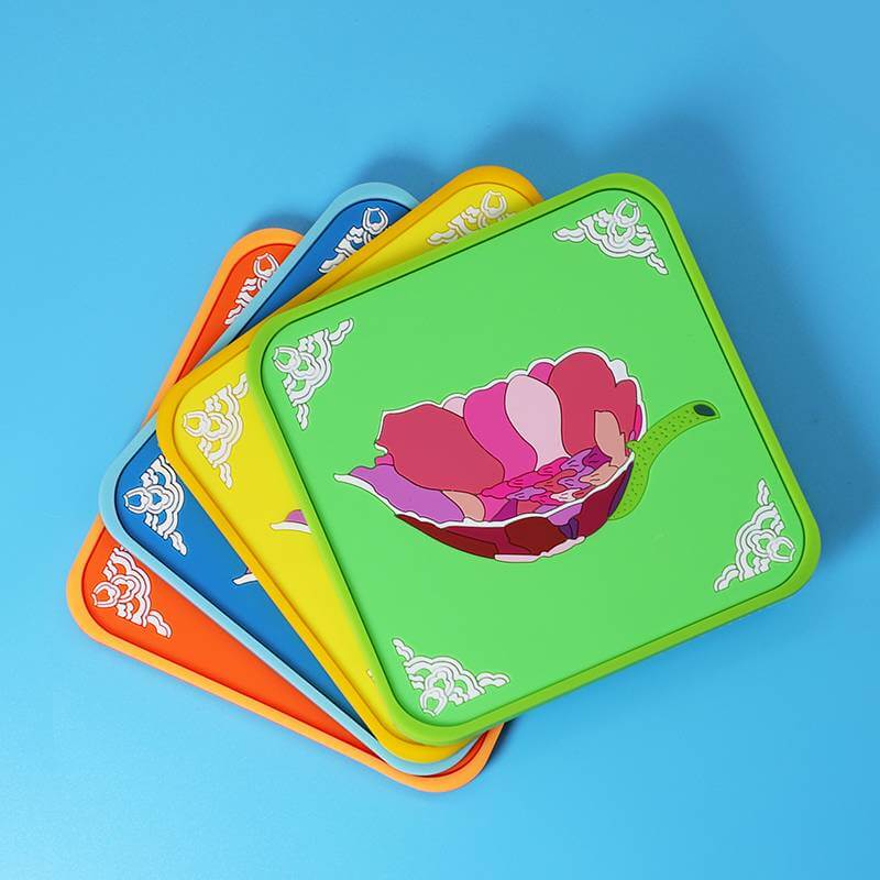 Factory custom wholesale rubber soft pvc silicone cup coaster