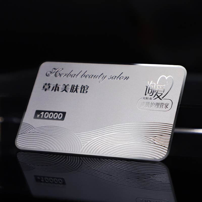 Free Design Customized Stainless Steel Metal Visiting Card