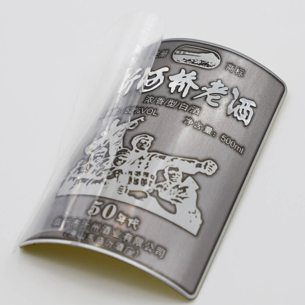 Custom Printing Metal Wine Bottle Label