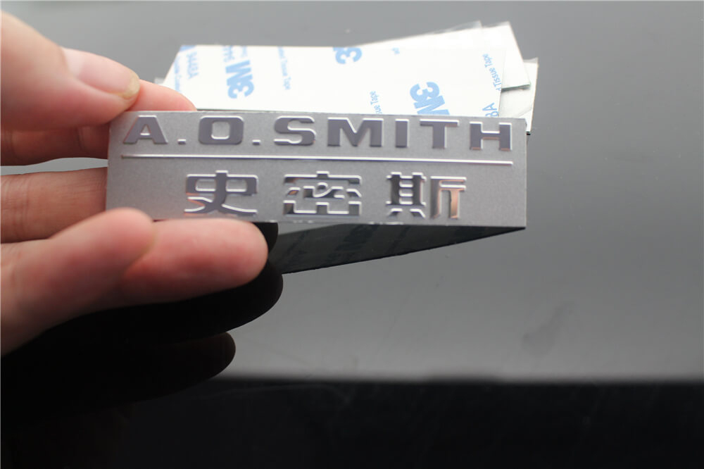  laser engraved metal name plate for your brand