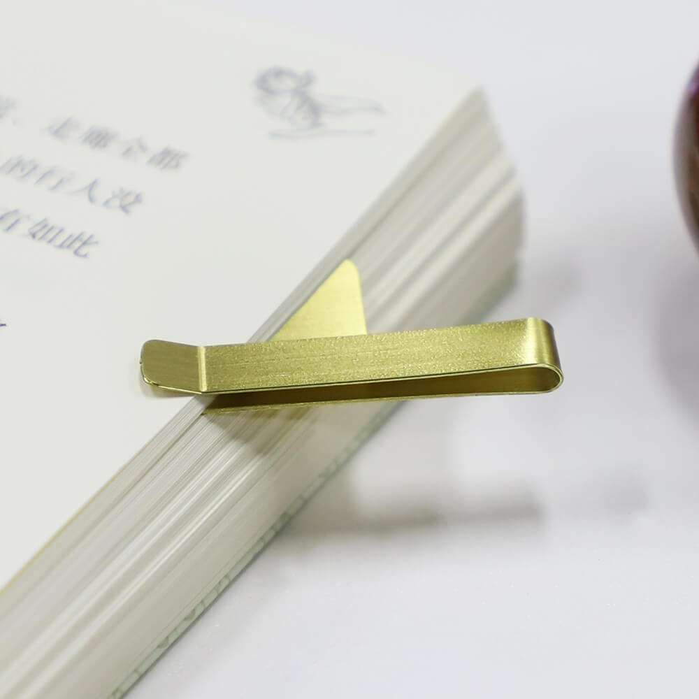 Custom Metal Glossy Gold Ruler Bookmark Soft Enamel Bookmarks