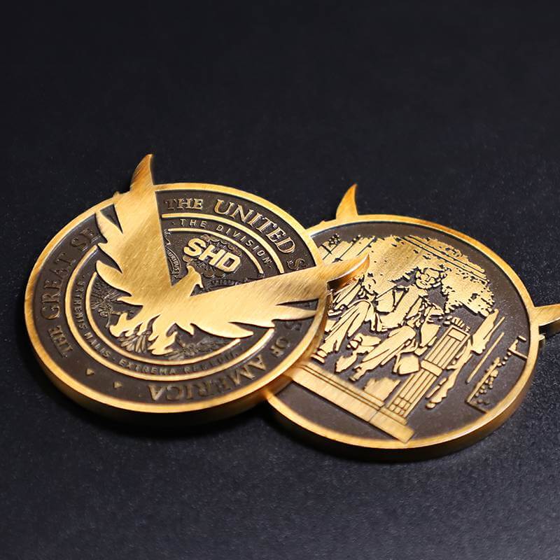 Custom Metal Brass Coin Old Coins Antique with Custom Capsules