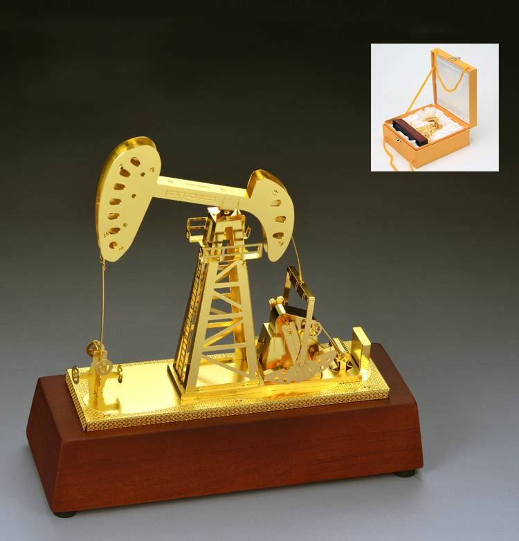 Wholesale Metal Oil Machine Tower Business Gift Soccer Champion League Trophy