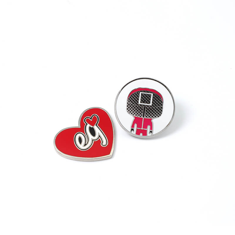 Manufacturers Custom Heart Shape Golf Ball Marker Coin with Magnetic Golf Clip