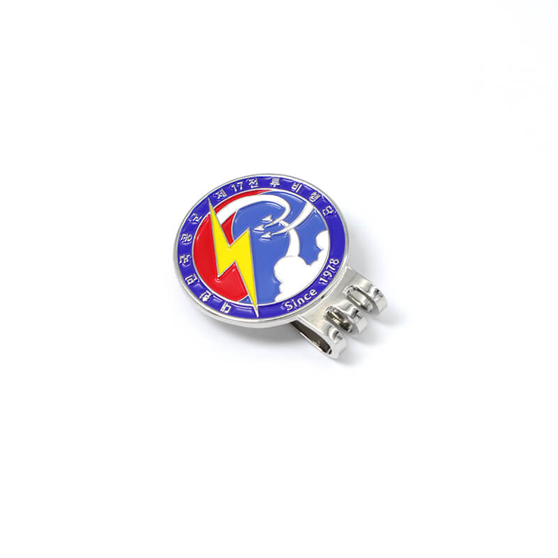 Custom Promotional Gift Magnetic Golf Ball Marker with Hat Clip