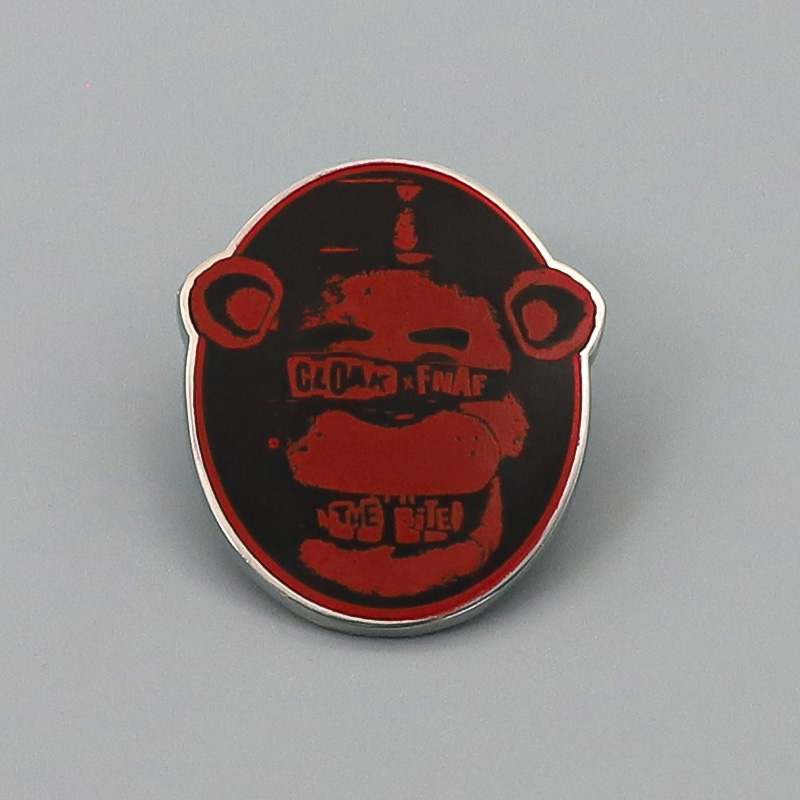 Custom Halloween Style Enamel Pin Horrible Metal Badge