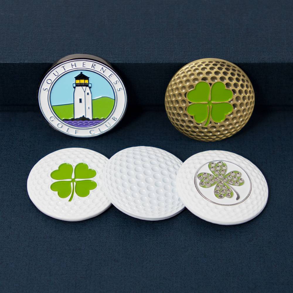 Customized Removeable Golf Challenge Coin Magnet Hat Clip Golf Ball Marker