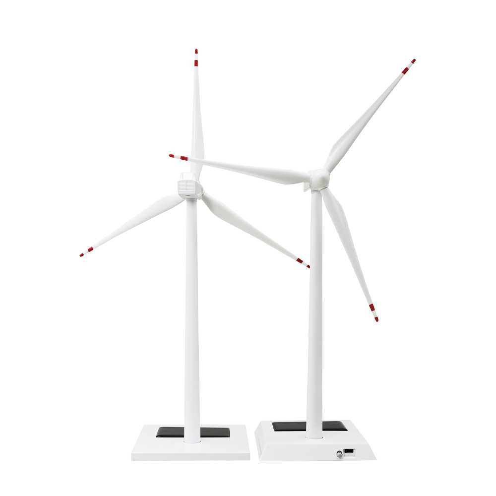Windmill Model Business Gift Trophy Renewable Energy Desktop Metal Decoration