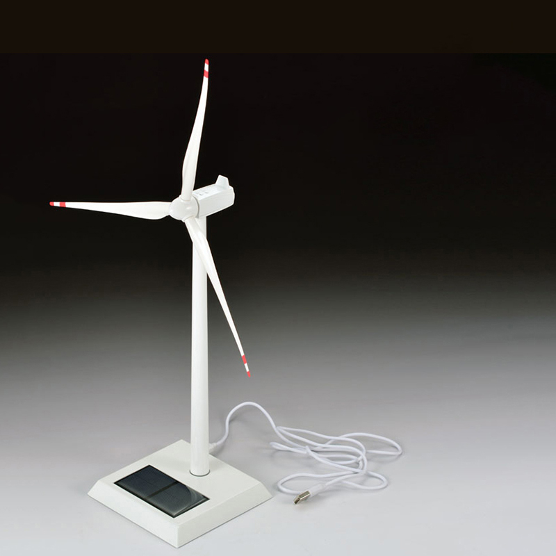Windmill Model Business Gift Trophy Renewable Energy Desktop Metal Decoration