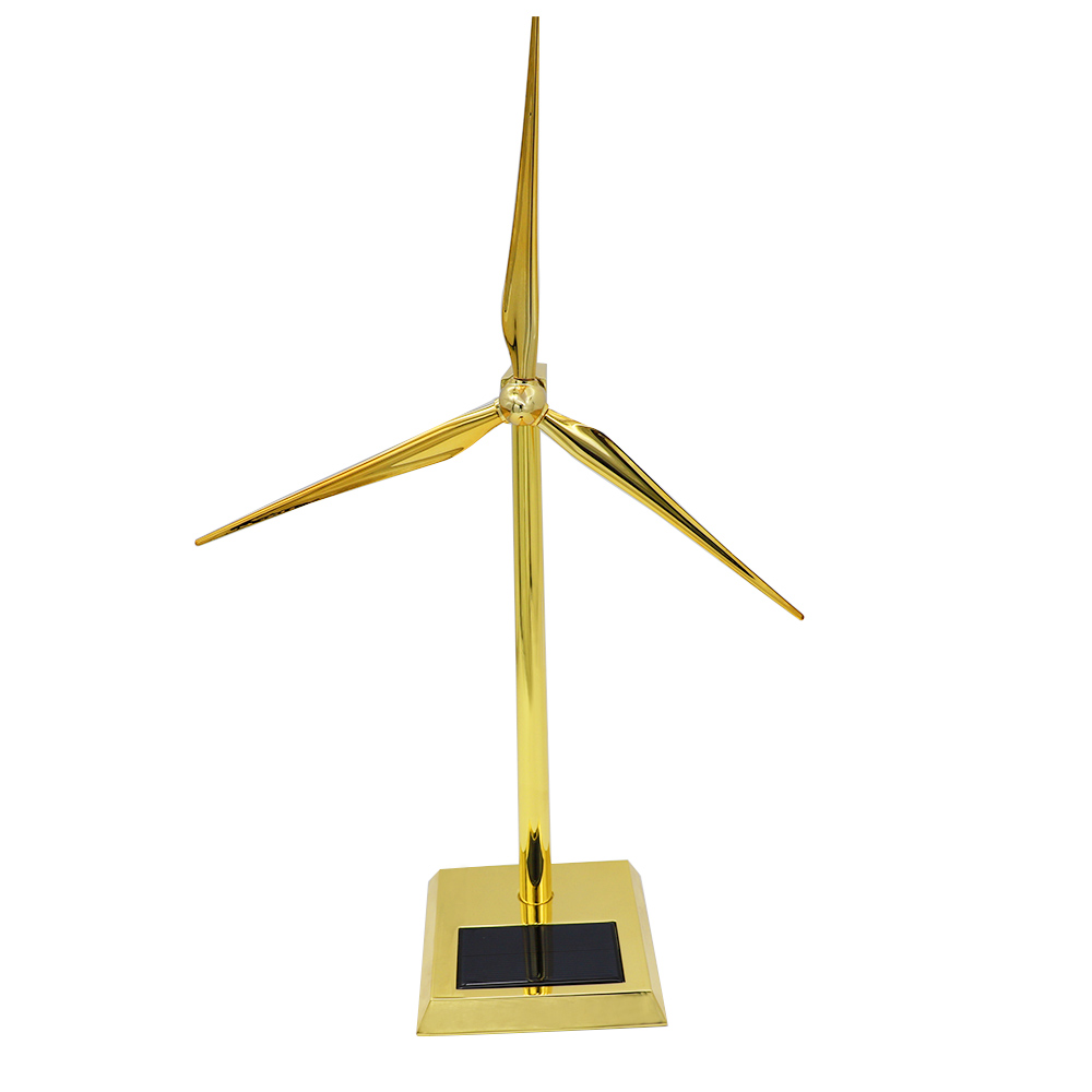 Wholesale Glossy Gold Solar Windmill Wind Energy Mold Accept Logo Custom