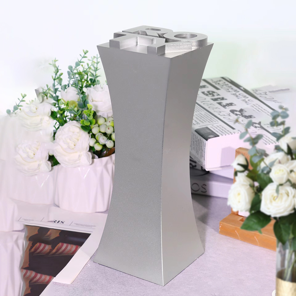 Wholesale High-Grade 3D Engraved Logo High Building Shape Trophy Cup Award