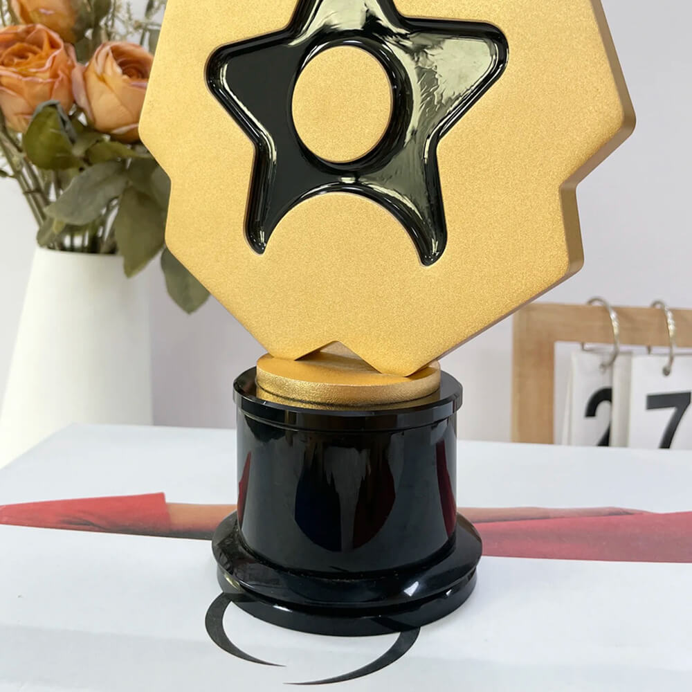 Cheap Honor Glass Golden Mic Trophy Award Crystal Trophy Manufacturer Trophies