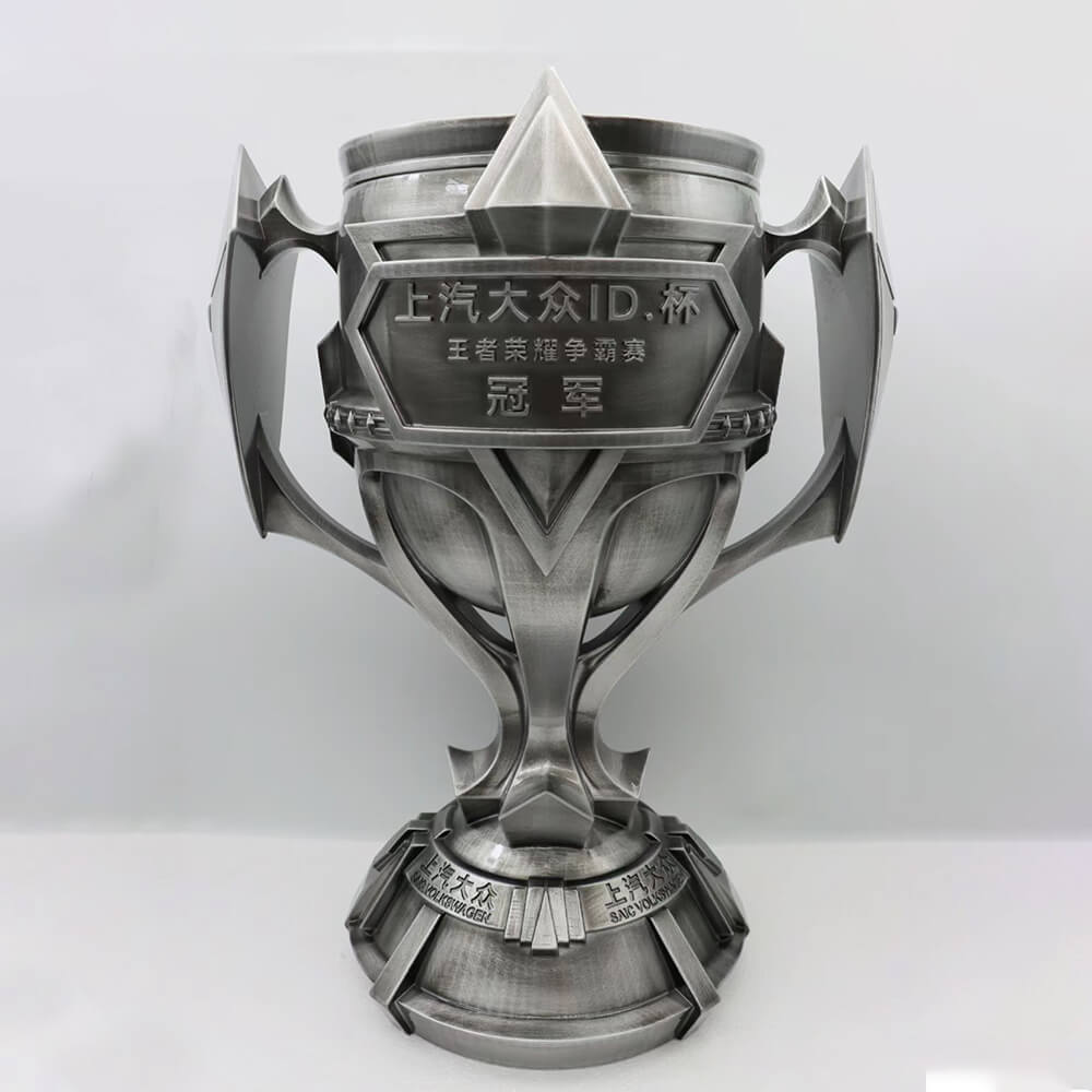 Custom Logo Base Metal Boxing Match Champions Crown Trophy League Trophies Award