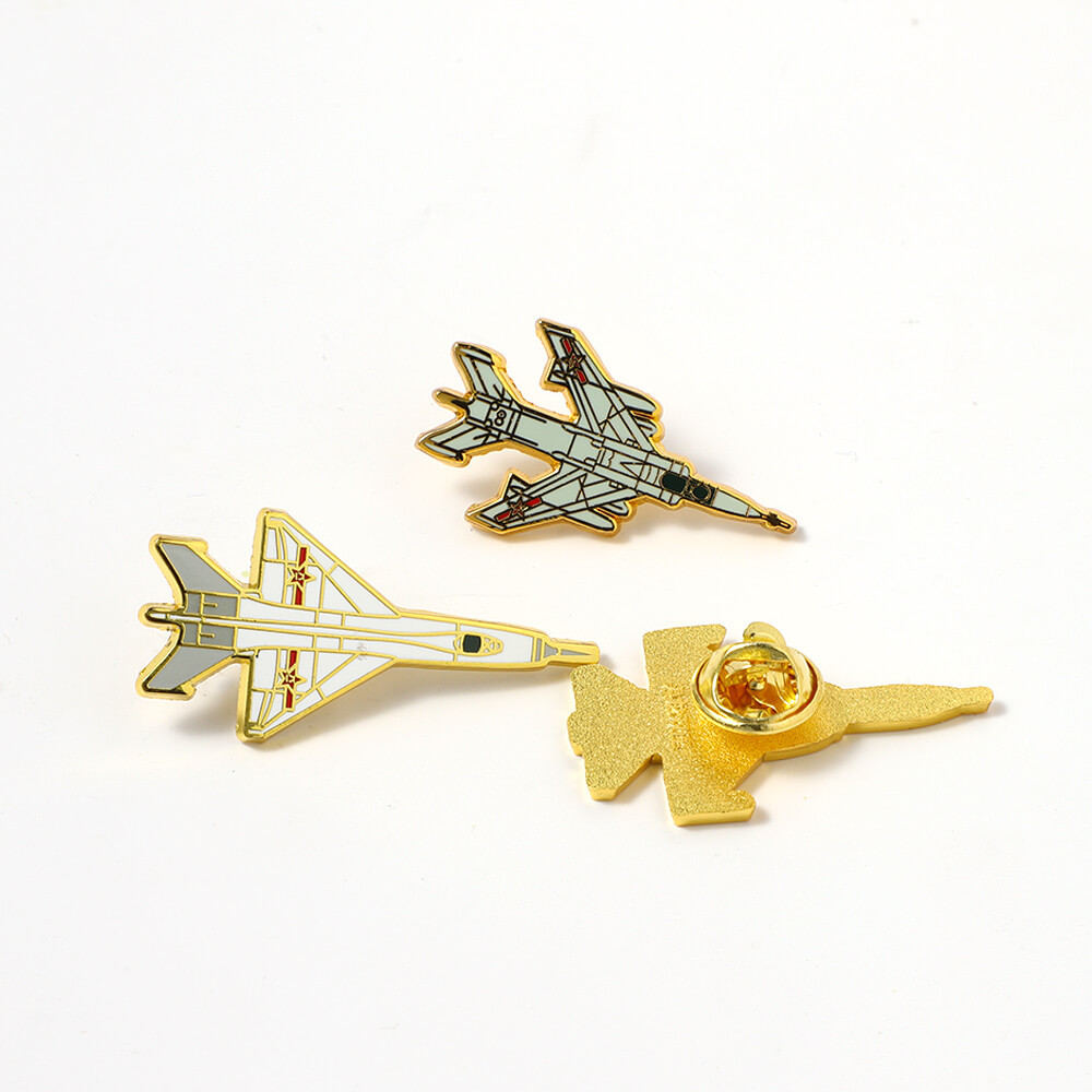 Custom Fighter Metal Aircraft Aviation Badge Helicopter Personalized Lapel Pins