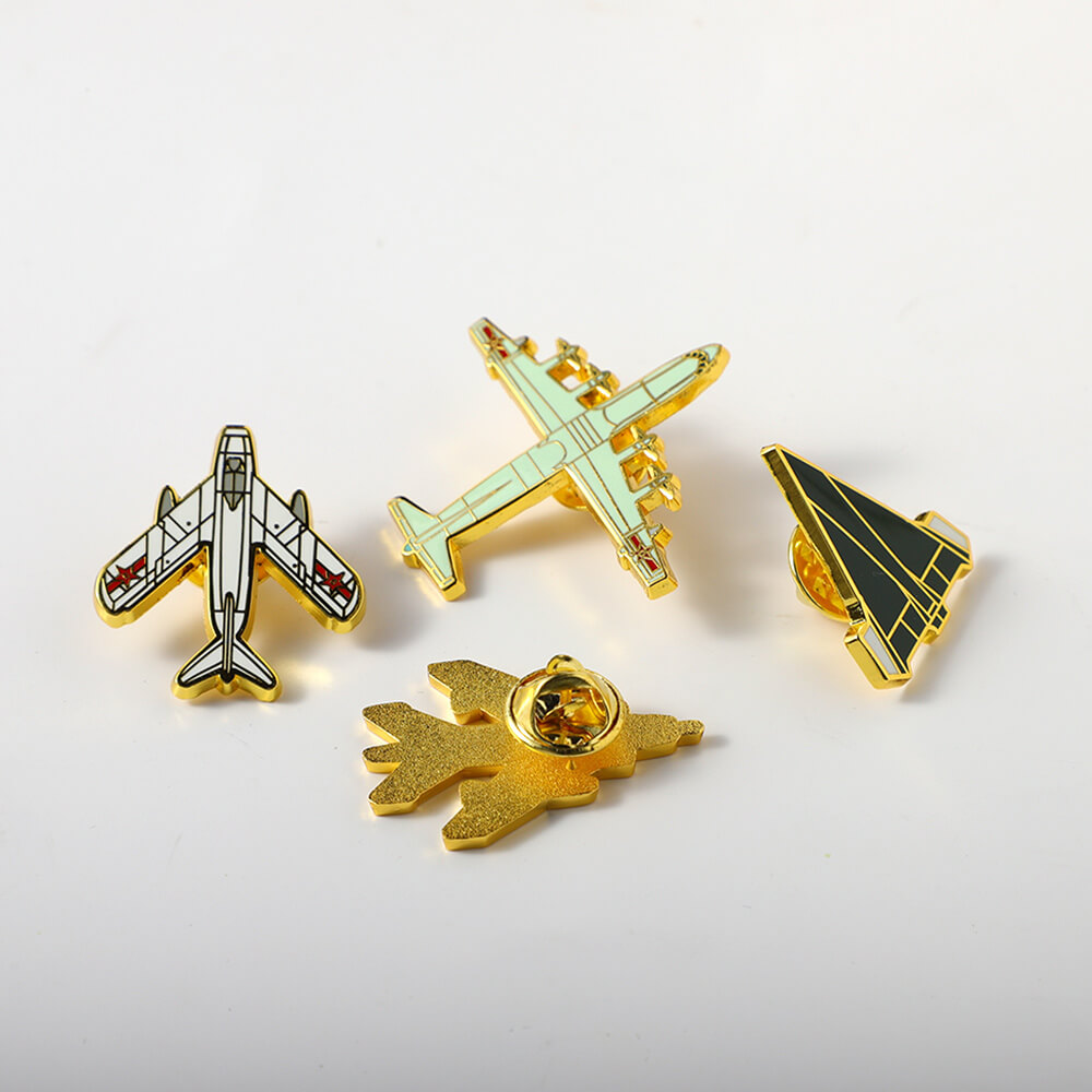 Custom Fighter Metal Aircraft Aviation Badge Helicopter Personalized Lapel Pins