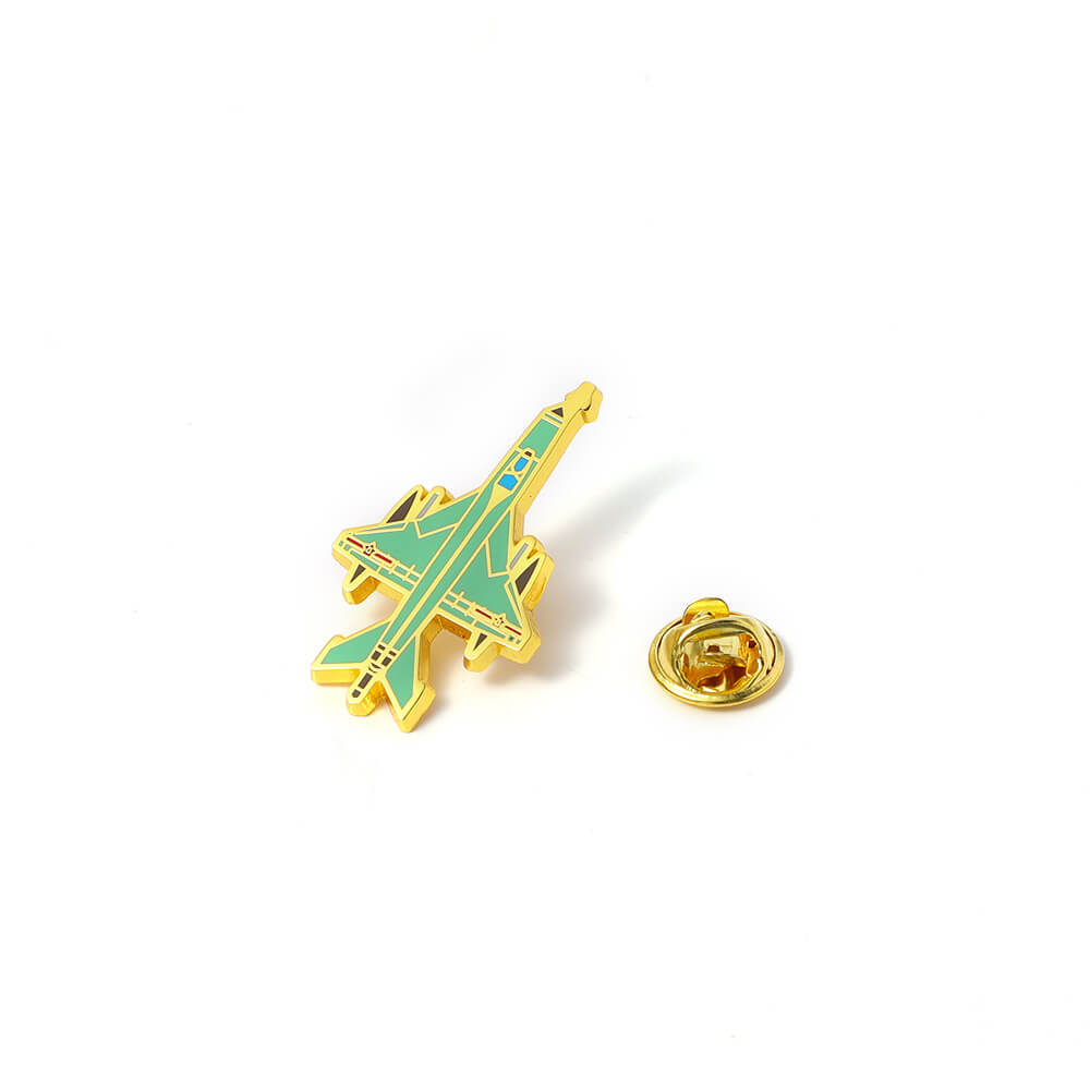 Wholesale Custom 3D Metal Lapel Pin Badges Cartoon Hat Pins Airplane Enamel Pins