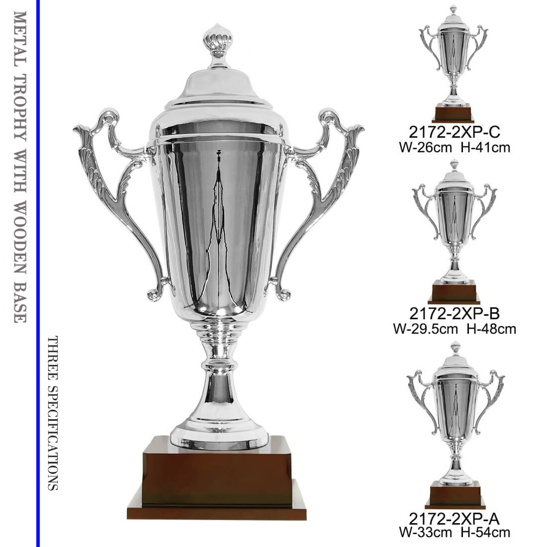 Manufacturing Custom Metal Football League Champions Metal Trophies Awards 