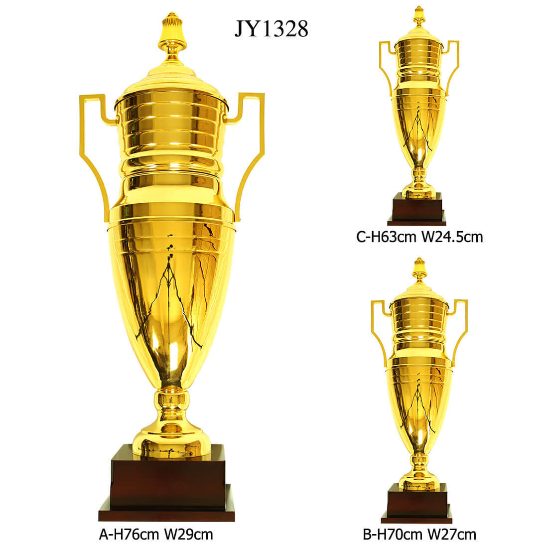 Soccer Metal Trophies and Awards Custom Sports Big Gold Trophy Award Cup