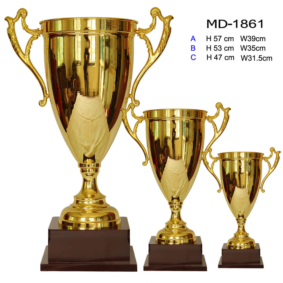 Factory Wholesale Sports Match Award Trophy Plated Metal League Cup Trophies