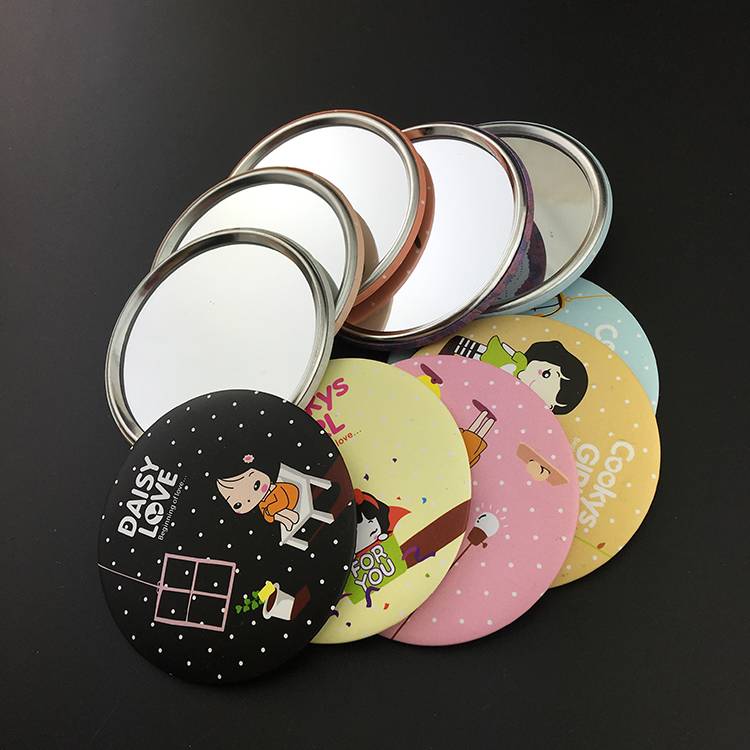  Delicate Tourist Souvenirs Round Makeup Mirror Customized Gifts