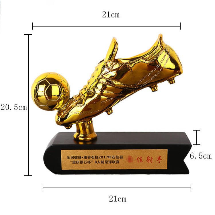 Custom Sport Awards Trophies High Quality Metal Football Shoes Trophy 