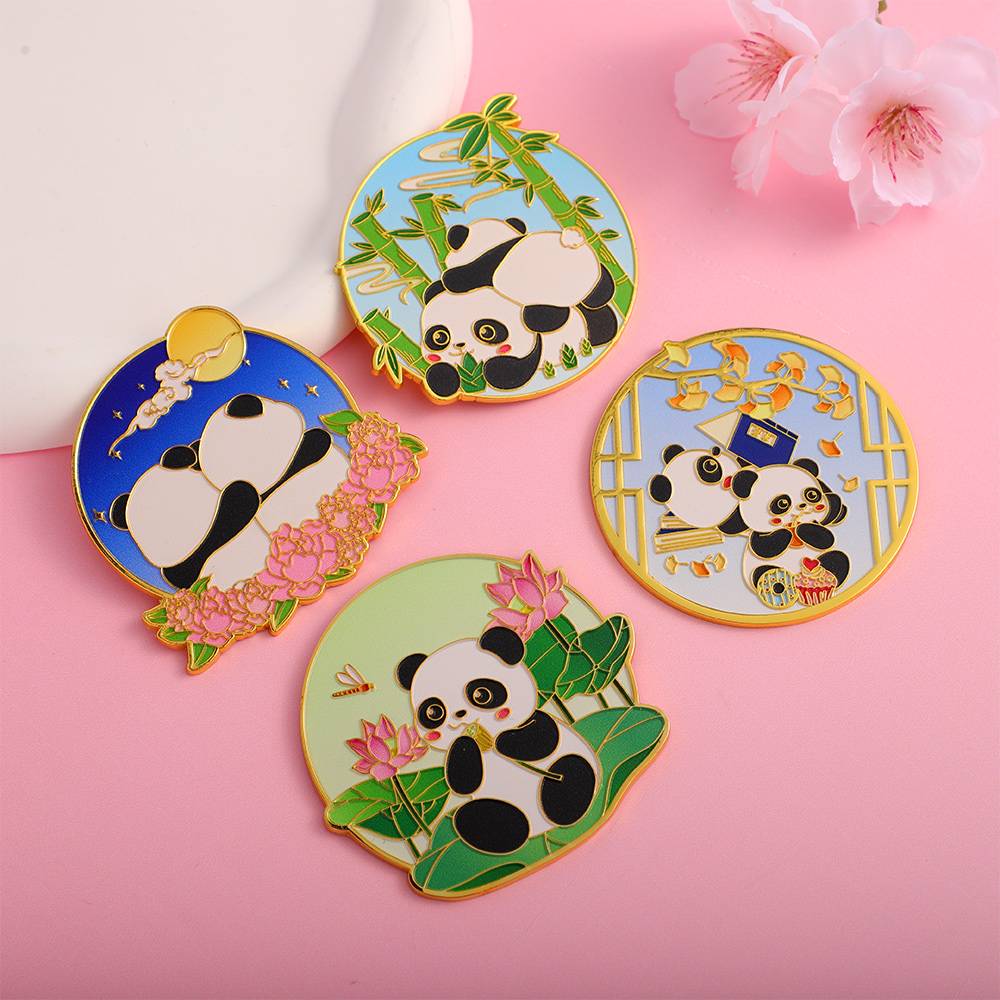 Chinese Manufacturer Refrigerator Magnet Metal Panda Animals Tourism Souvenir